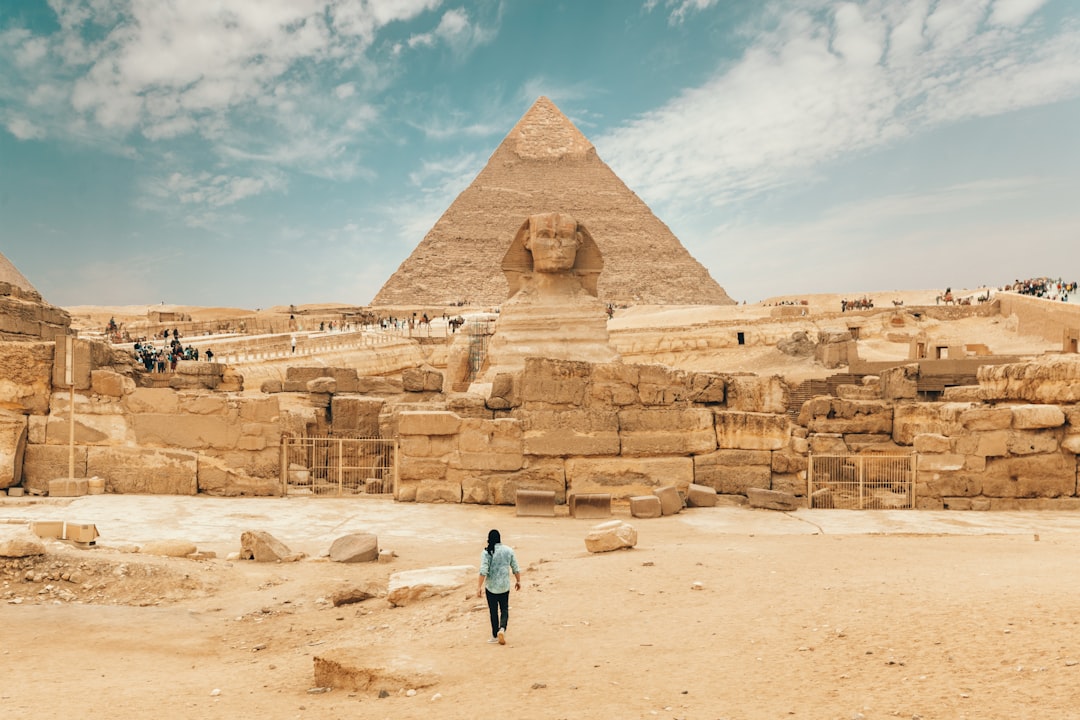 Egypt pyramids and Sphinx travel destination